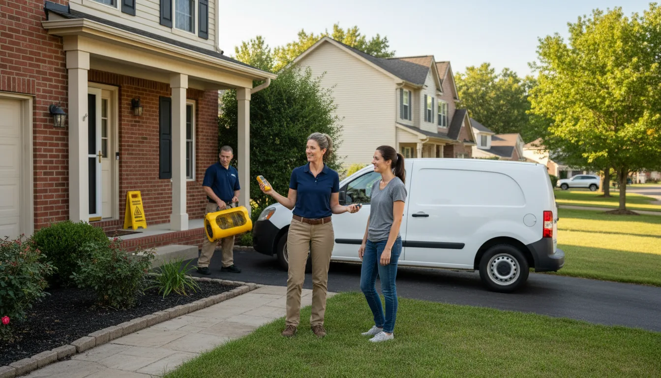 Residential water damage restoration in Shamokin Dam, PA